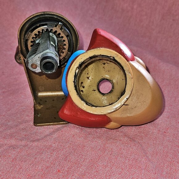 Vintage 1950's Bozo the Clown Table Mount Pencil Sharpener - Picture 5 of 7